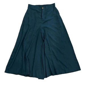 Pinkyotto Teal Wide Leg Cropped Pants 27